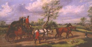 De Dover Mail door Henry Thomas Alken