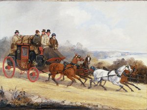 De Dover naar Londen koets: In de zomer