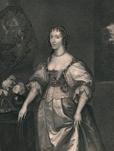 Henrietta Maria, koningin van Karel de Eerste, begin-midden 19e eeuw door Henry Thomas Ryall