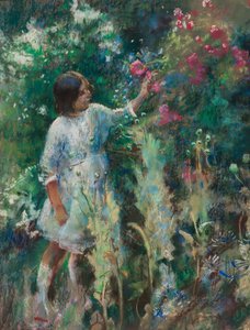 In de tuin, ca. 1900