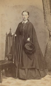 Carte-de-visite portret van Carrie N. Lacy