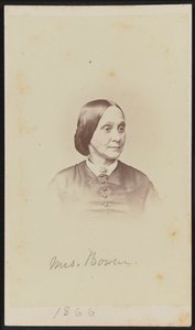 Carte-de-visite portret van mevrouw Bowen