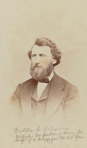 Carte-de-visite portret van Walter W. Johnson, 1868