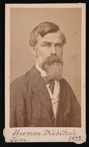 Portret van Herman Henry Diebitsch