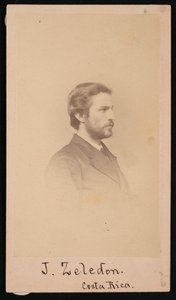 Portret van Jose Castulo Zeledon 1846-1923, 1868