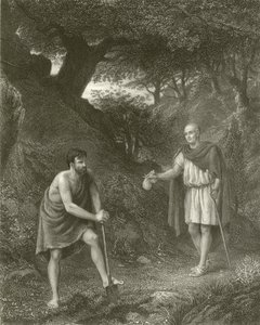 Timon en Flavius door Henry Wallis