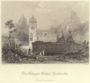 Chugun Mahal in Penukonda door Henry Warren