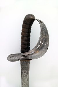Zwaard van een artillerieofficier behorend tot kapitein Tyrwhitt Pulman, Bengal Artillery, 1859