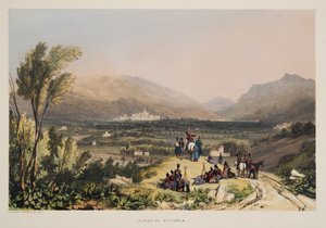 Vlaktes en Stad Vitoria, uit Schetsen van landschappen in de Baskische provincies van Spanje, met een selectie van nationale muziek, uitgegeven 1838