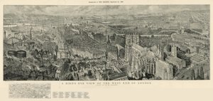 Een vogelvlucht van het westelijke einde van Londen