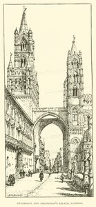 Kathedraal en Aartsbisschoppelijk Paleis, Palermo door Henry William Brewer