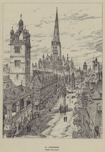 Cheapside, vanaf het Oosten door Henry William Brewer