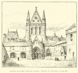 Kerk van Notre Dame des Champs, tijd van St. Ignatius door Henry William Brewer