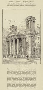 Hanover Chapel, Regent Street door Henry William Brewer