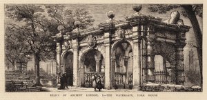 Relieken van het oude Londen, I, de Waterpoort, York House door Henry William Brewer