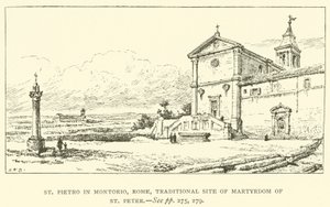 St Pietro in Montorio, Rome, traditionele plaats van martelaarschap van St Peter door Henry William Brewer