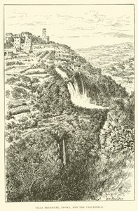 Villa Mecenate, Tivoli, en de Cascatelle door Henry William Brewer