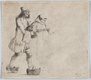 Gelukkige boer en monnik, 1770 door Henry William Bunbury
