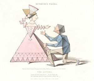 De Geliefden, uit Bunburys Whims, 1828 door Henry William after Bunbury