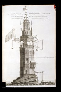 Edystone vuurtoren gegraveerd door Henry Roberts (fl.1762), 1762