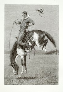 Een rijdende bronco door Henry Wolf