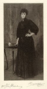 Een dame in het zwart door Henry Wolf