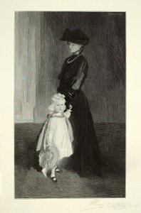 Christina (moeder en dochter) door Henry Wolf