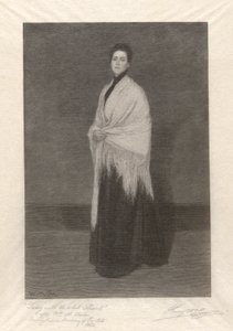 Dame met de Witte Sjaal door Henry Wolf