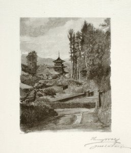 Oude Pagode door Henry Wolf