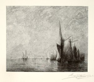 San Giorgio, Venetië door Henry Wolf