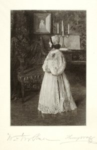 De dochter van de kunstenaar Alice door Henry Wolf