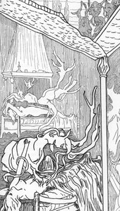Incubes en succubes Tekening door Henry de Malvost uit 