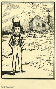 David Copperfield, uit Mijn favoriete fictieve personage door Thomas Boyd, in The Bookman door Herb Roth