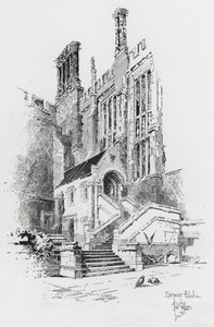 Ingangsportiek door Herbert (after) Railton