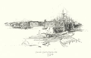 Greenwich Hospital en scheepvaart, in 1749