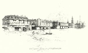 Oude London Bridge, vanaf St. Olave