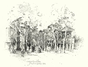 Orkest Grand Walk, Marylebone Gardens door Herbert (after) Railton