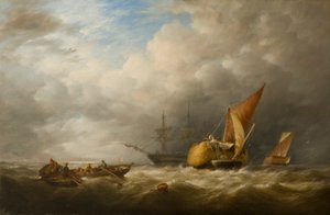 Hooiaken in de monding van de Theems