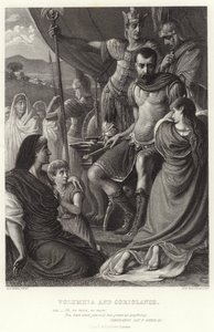 Volumnia en Coriolanus, Coriolanus, Act V, Scene III door Herbert Alfred Bone