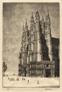 Kathedraal van Canterbury door Herbert Gordon Warlow