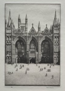Peterborough Kathedraal door Herbert Gordon Warlow