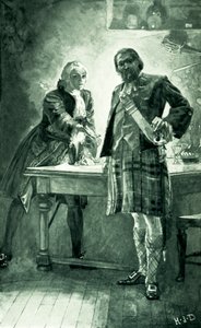 Prins Charles doet een beroep op Cameron van Lochiel om zich bij zijn zaak aan te sluiten door Herbert James Draper