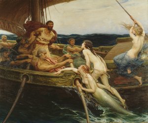 Odysseus en de Sirenen door Herbert James Draper