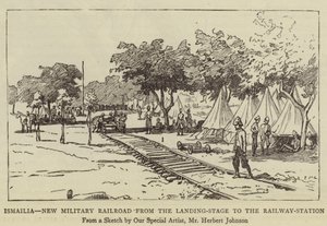 Ismailia, Nieuwe Militaire Spoorlijn van de Aanlegsteiger naar het Treinstation