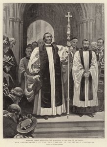 De Inhuldiging van de Nieuwe Primaat in de Kathedraal van Canterbury door Herbert Johnson
