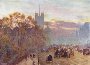De benadering van Westminster door Herbert Menzies (after) Marshall