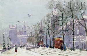 Een Winterdag, Westminster door Herbert Menzies Marshall