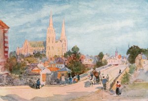 Chartres vanuit het noorden