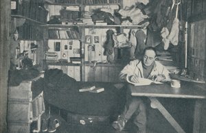 Kapitein R. F. Scott, R.N., schrijft in zijn dagboek, ca. 1911, 1936