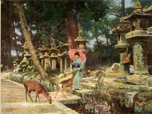 Nara, het hart van het oude Japan, 1910 door Herbert Ponting